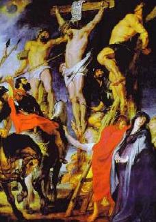 Christ on the Cross. 1620. Oil on canvas. Koninklijk Museum voor Schone Kunsten, Antwerp, Belgium / Peter Paul Rubens