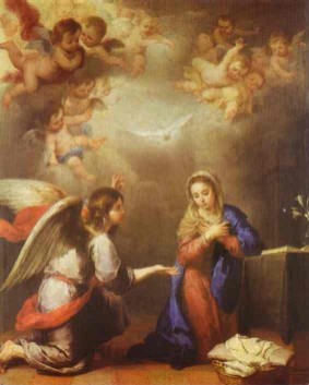 Annunciation. c.1660-65, / Bartolome Esteban Murillo