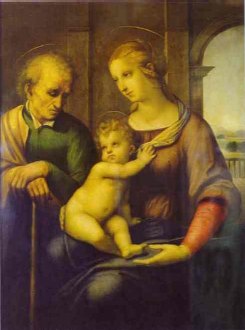 Holy Family (The Virgin with the Beardless Joseph), 1506 / RAFAELLO